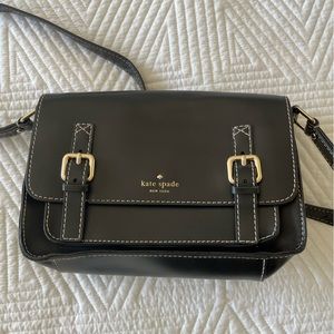 kate spade black leather crossbody bag